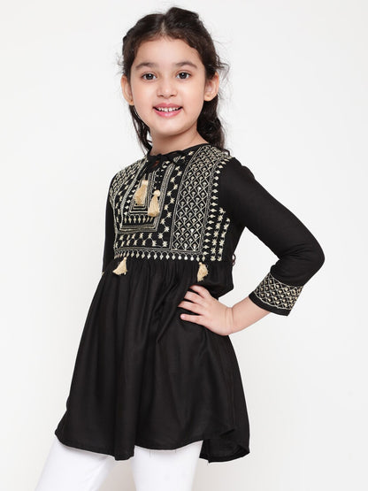 Kids Embroided Peplum  - D024