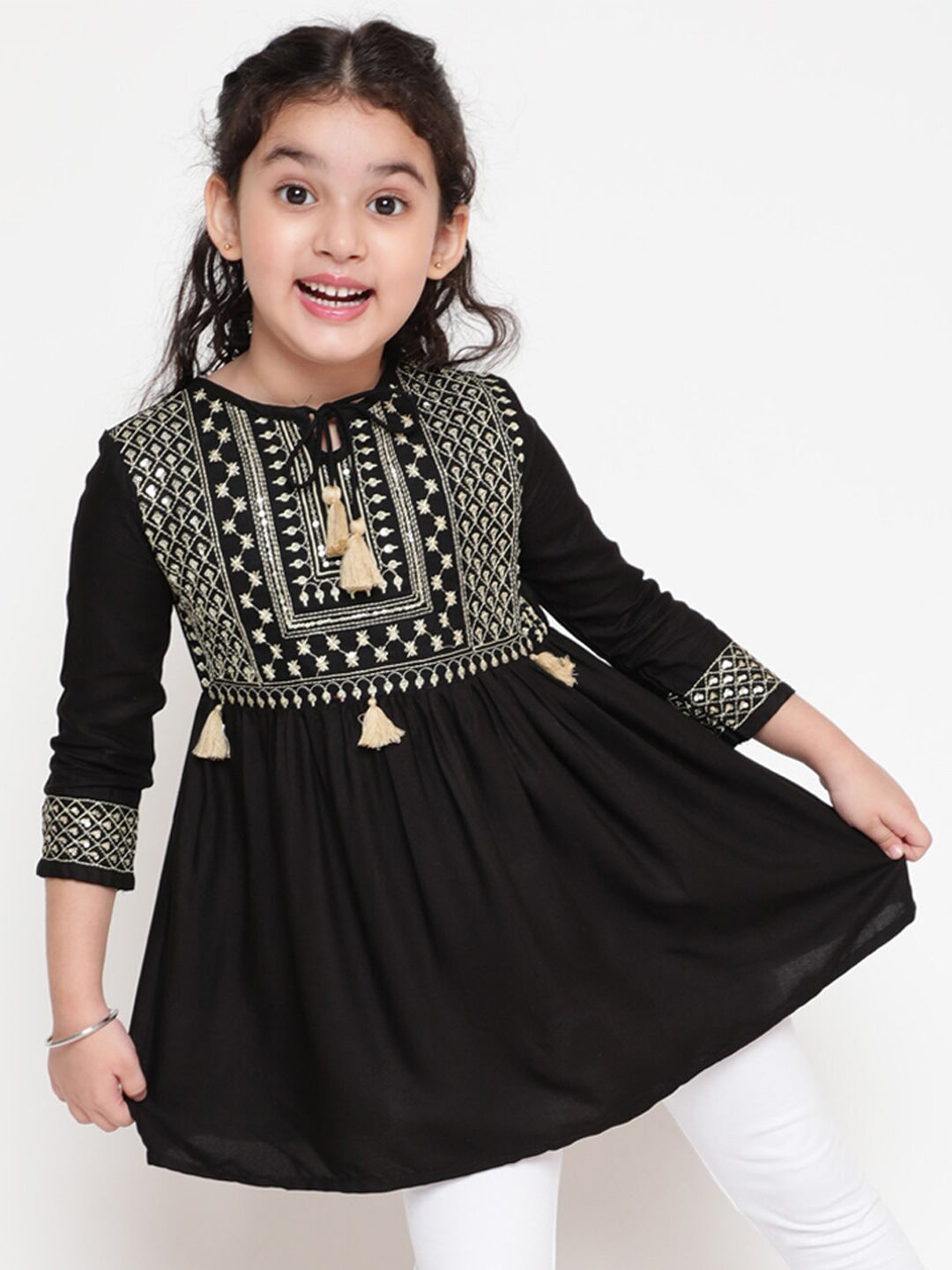 Kids Embroided Peplum  - D024