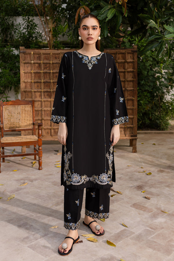 Aura Teel - 2pc Embroidered Dress