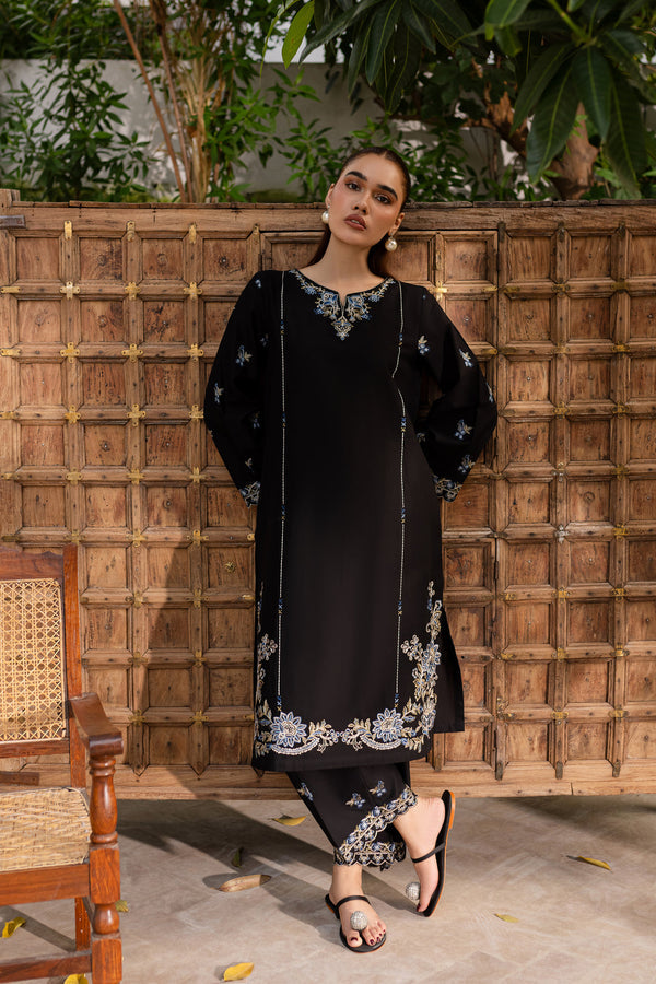 Aura Teel - 2pc Embroidered Dress