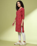 Printed kurta only -D078