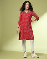 Printed kurta only -D078