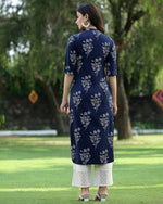 Printed kurta only -D074