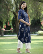 Printed kurta only -D074