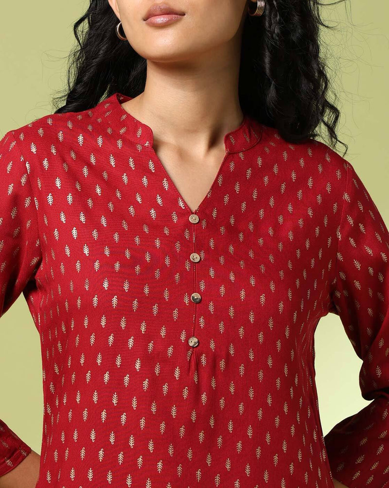 Printed kurta only -D073