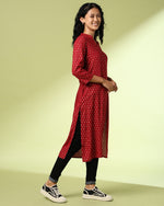 Printed kurta only -D073