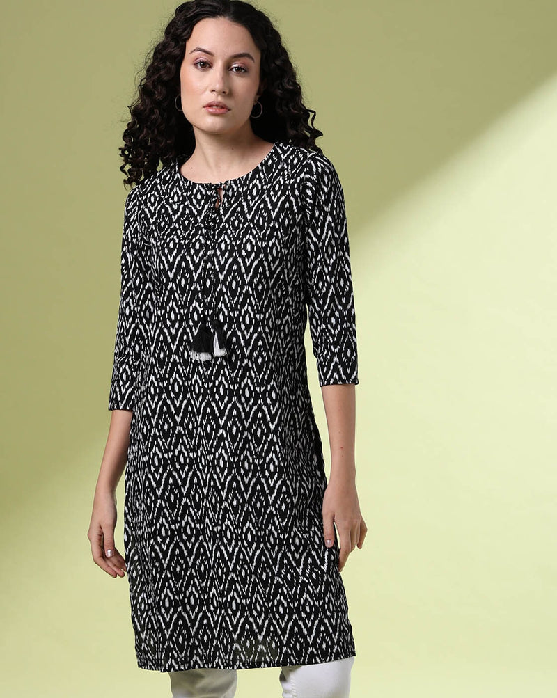 Printed kurta only -D072