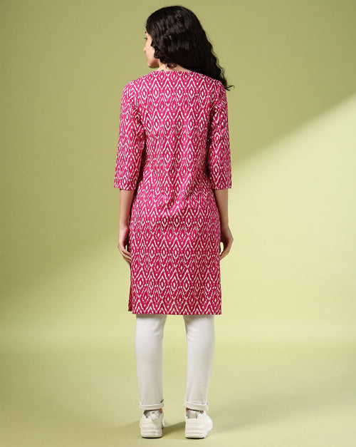 Printed kurta only -D071