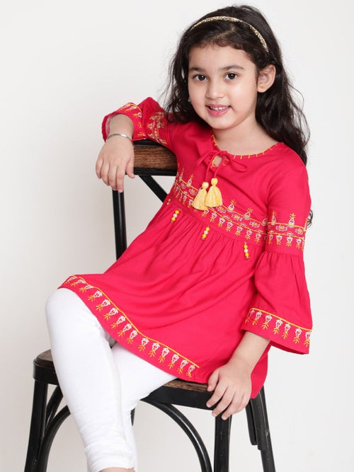 Kids Embroided peplum D059